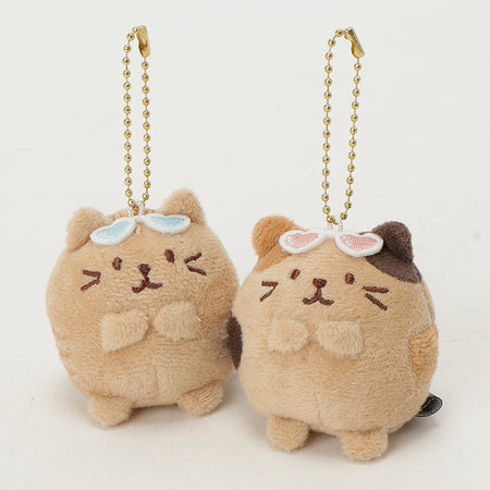 ふくふくにゃんこ 　マスコットＳキーホルダー　ひやけ