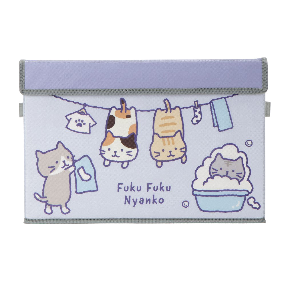 ふくふくにゃんこ 不織布収納ボックス2個セット【セット購入