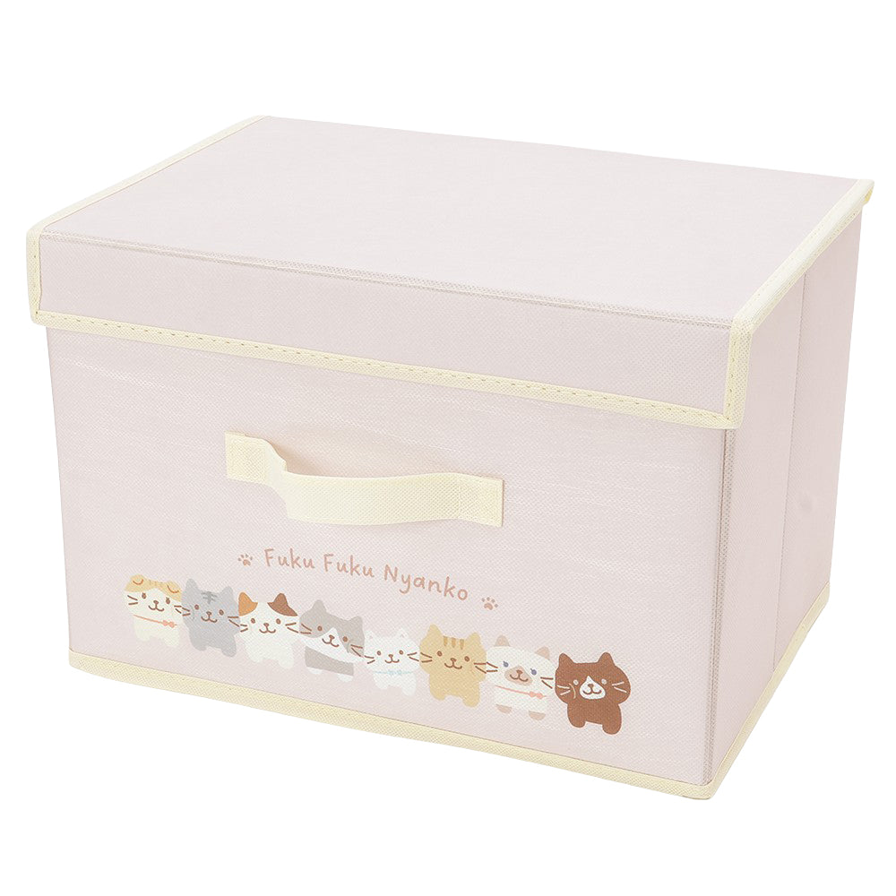 ふくふくにゃんこ みつめて不織布収納ボックス