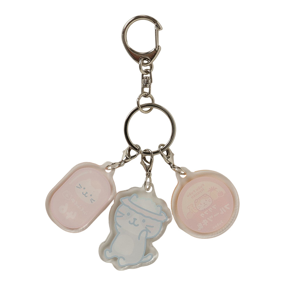 ふくふくにゃんこ ふくふくの湯3連キーホルダー【WEB限定】 – HAPiNS