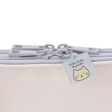  ふくふくにゃんこ ひょっこりメッシュ ガジェットポーチ 二層式収納
