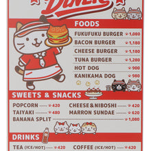  【予約販売】ふくふくにゃんこ ダイナーブリキ看板 【WEB限定】
