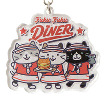  【予約販売】ふくふくにゃんこ ダイナー アクリルキーホルダー 【WEB限定】
