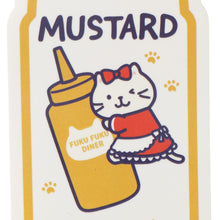  【予約販売】ふくふくにゃんこ ダイナー 調味料ステッカーセット 【WEB限定】
