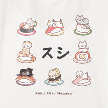  ふくふくにゃんこ　おみやげＴシャツ②スシ
