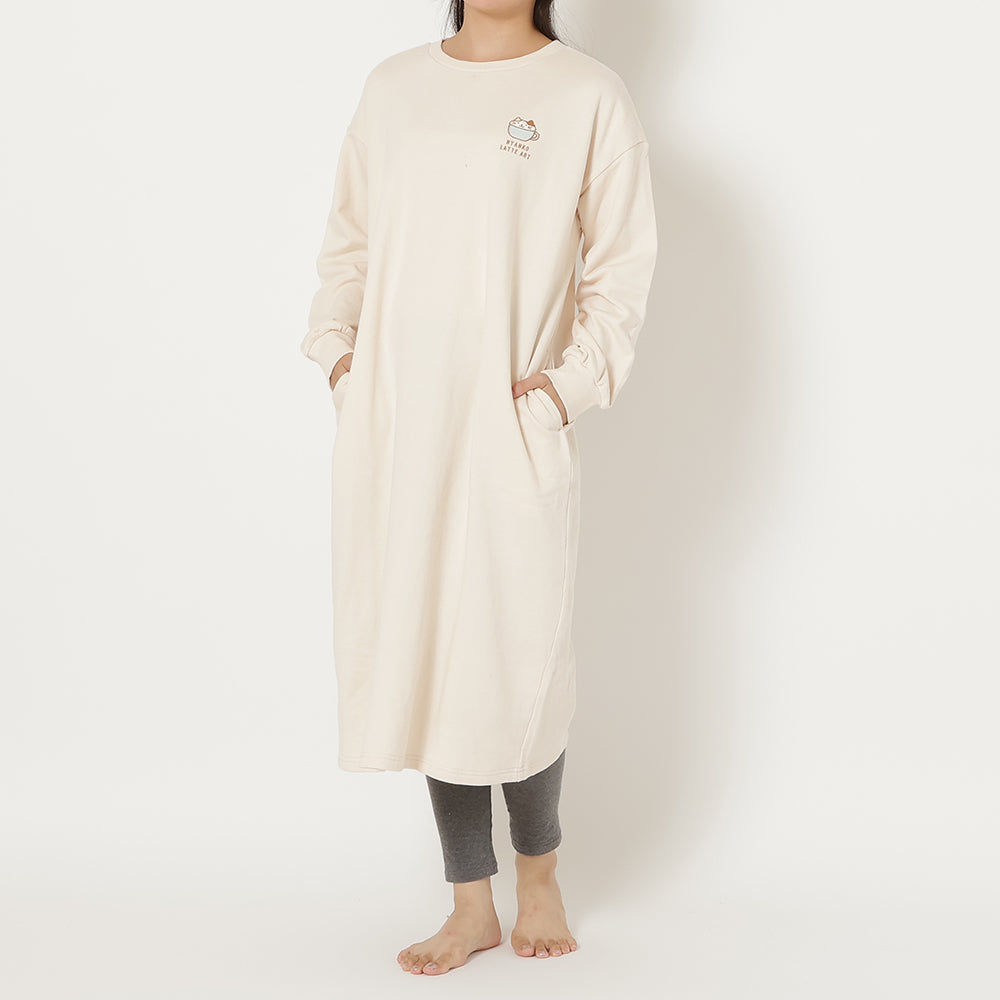 ふくふくにゃんこ プリントコットンワンピース – HAPiNS online shop