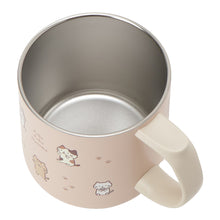  ふくふくにゃんこ ラテピンク ふた付き ステンレス マグカップ
