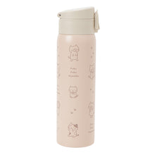  ふくふくにゃんこ ラテピンク ワンタッチ ステンレス ボトル 500ml
