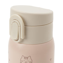  ふくふくにゃんこ ラテピンク ワンタッチ ステンレス ボトル 500ml
