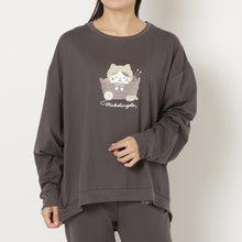  ふくふくにゃんこ ミルキースムース プリント トレーナー 【2026_秋冬】
