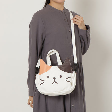 ふくふくにゃんこ まじめにゃんこ フェイス２WAYバック 【WEB限定】【海外向け商品】
