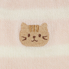 ふくふくにゃんこ 裏ボア刺繍レッグウォーマー
