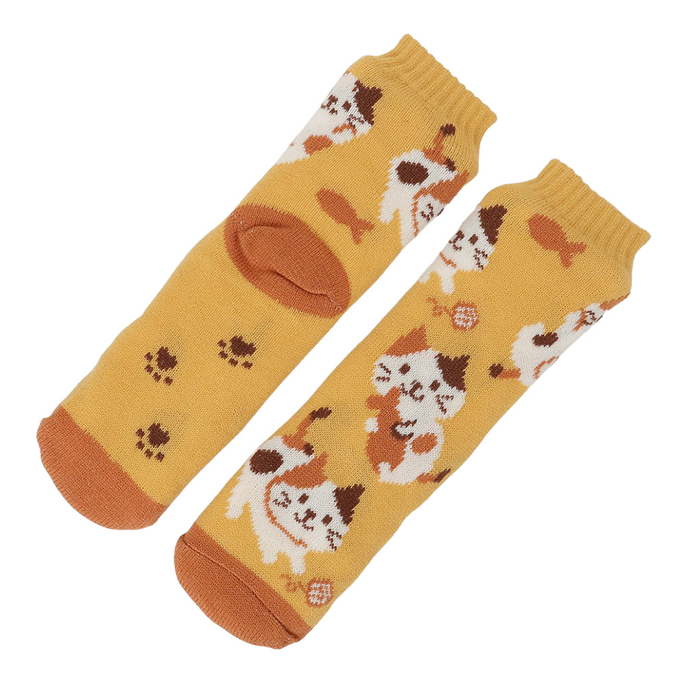 ふくふくにゃんこ 裏ボアソックス