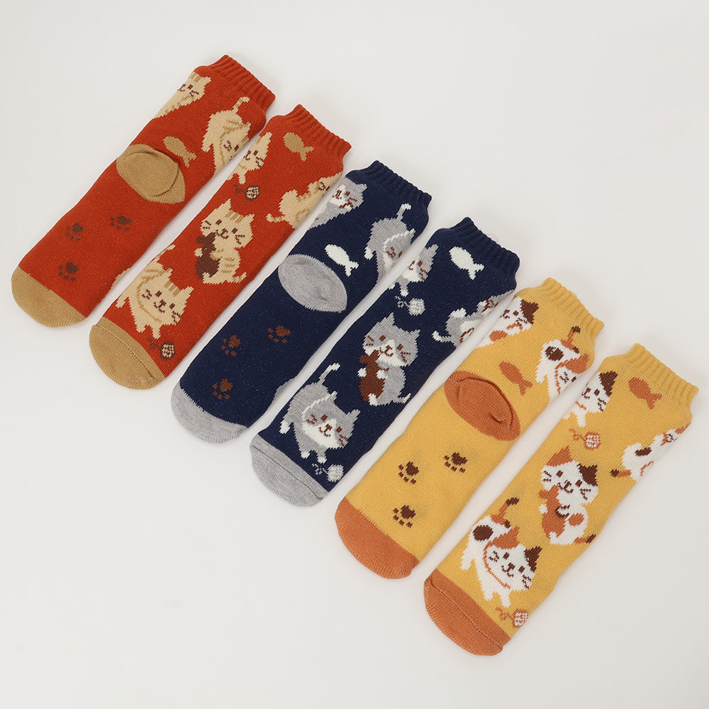 ふくふくにゃんこ 裏ボアソックス – HAPiNS online shop