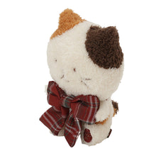  ふくふくにゃんこ リース＆タータンリボンおすわりマスコットセット
