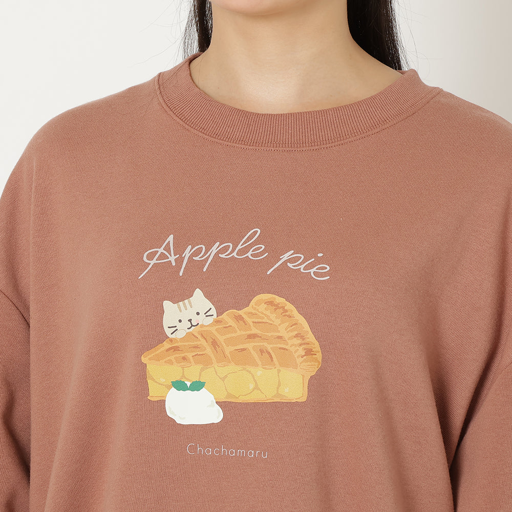 ふくふくにゃんこ プリントスウェットワイドトレーナー – HAPiNS