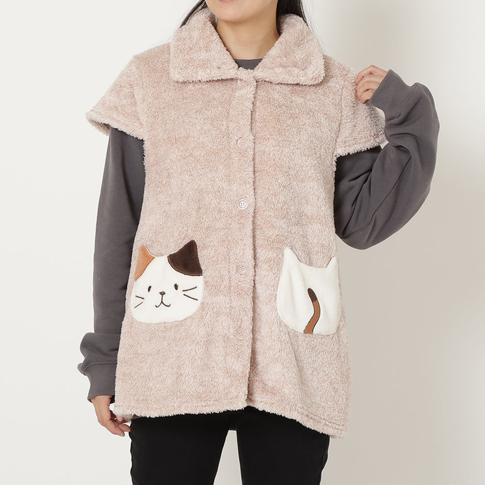 ふくふくにゃんこ フェイスポケットベスト