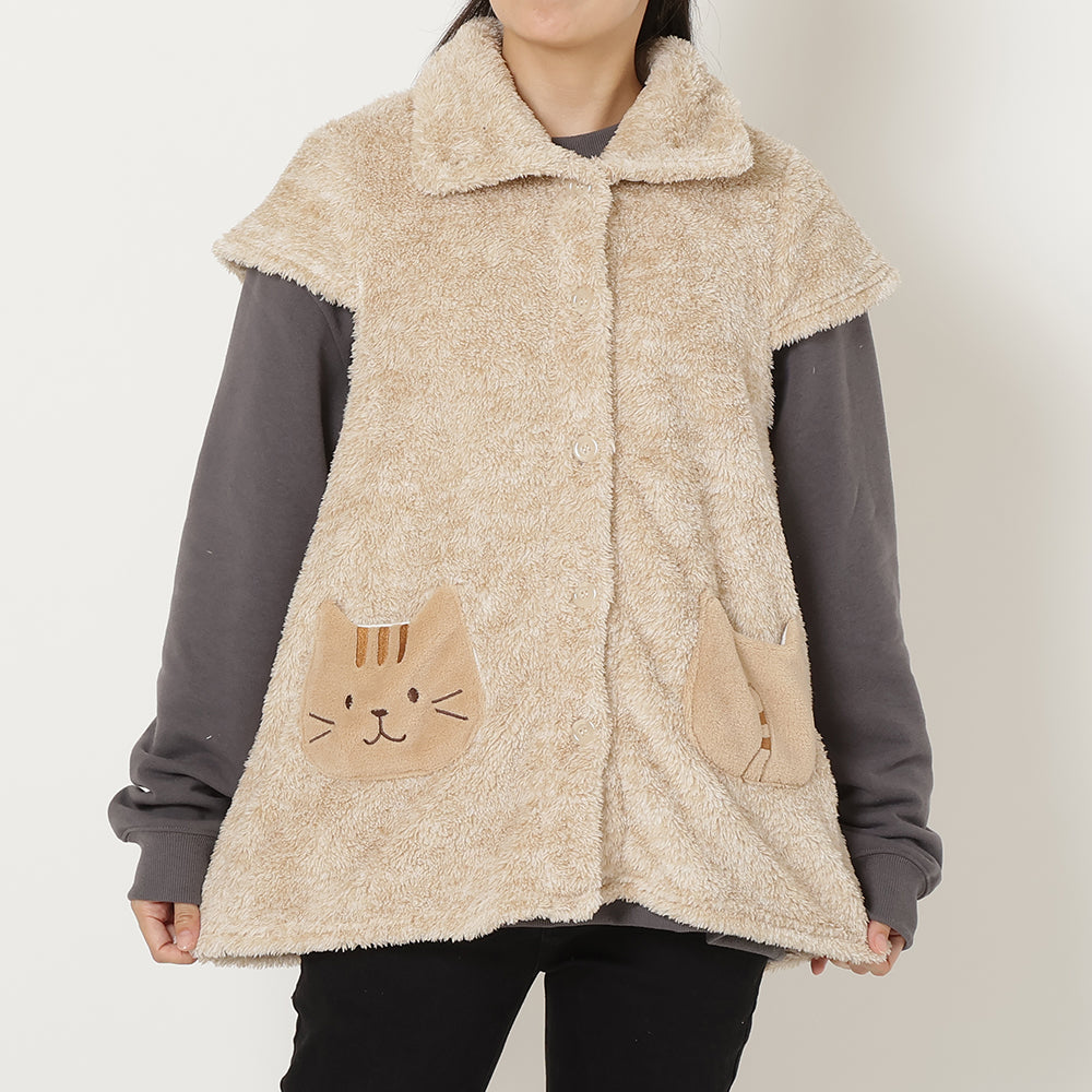 ふくふくにゃんこ フェイスポケットベスト – HAPiNS online shop