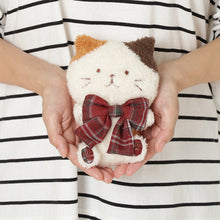  ふくふくにゃんこ リース＆タータンリボンおすわりマスコットセット
