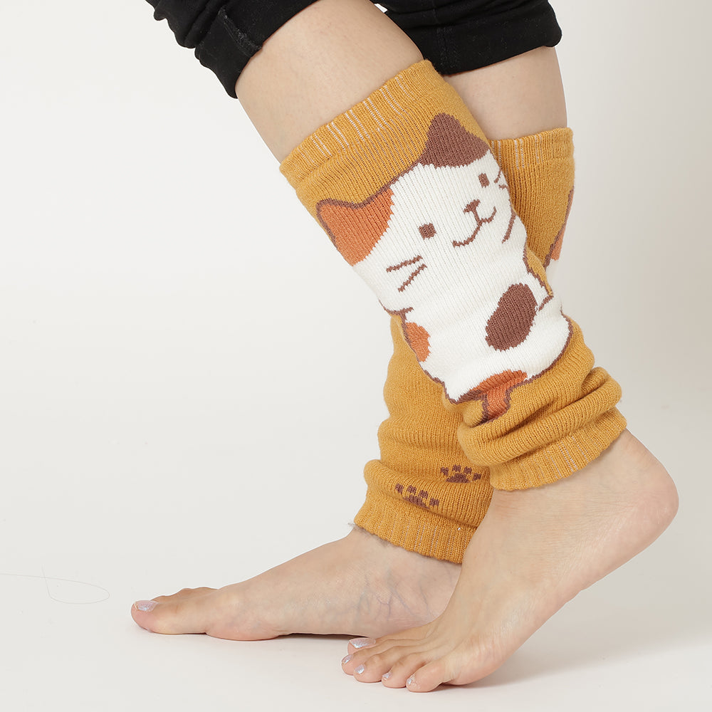 ふくふくにゃんこ 裏起毛いかにゃいでレッグウォーマー – HAPiNS
