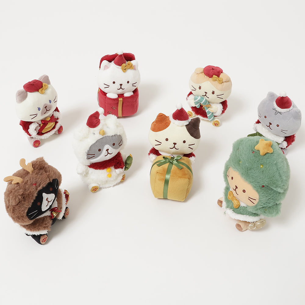 ふくふくにゃんこ クリスマスおすわりマスコット8匹セット【WEB限定】