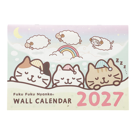 ふくふくにゃんこ 2027年壁掛けカレンダー