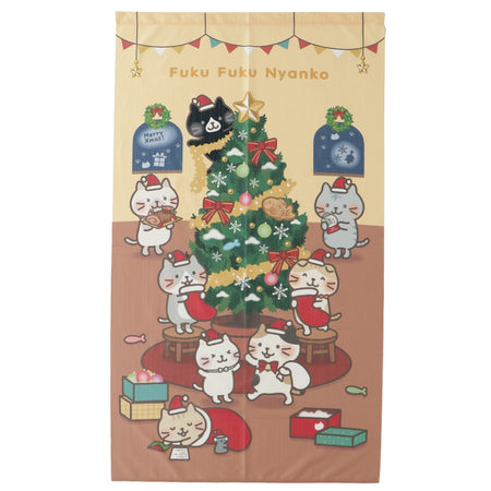 ふくふくにゃんこ  のれん【WEB限定】