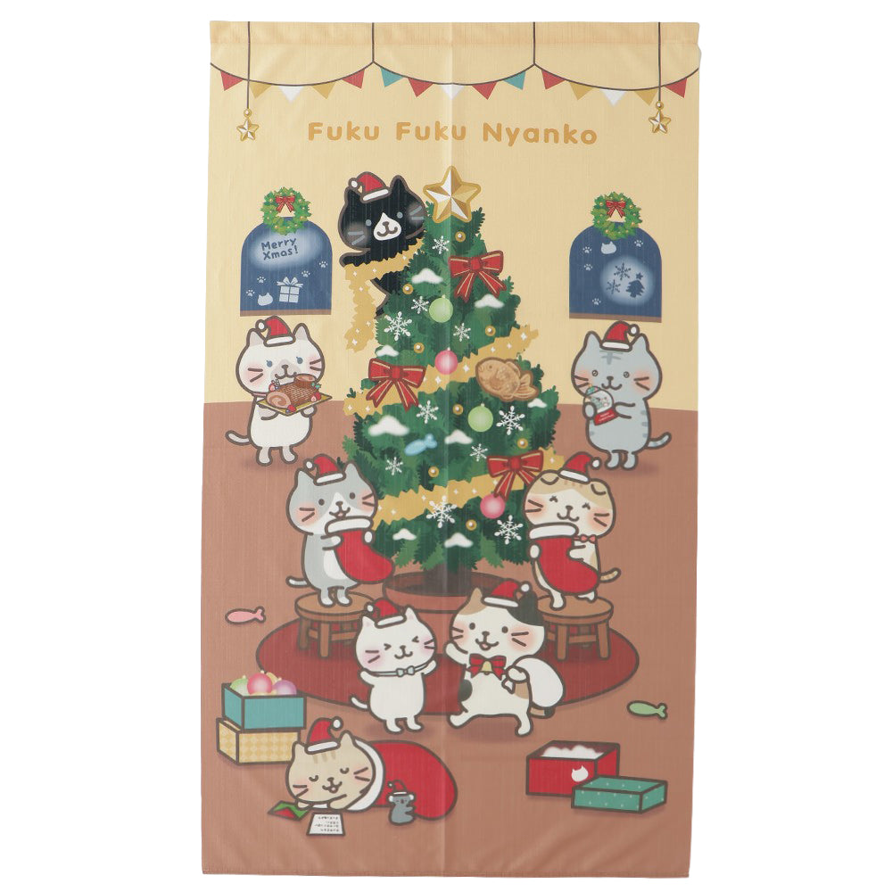 ふくふくにゃんこ  のれん【WEB限定】