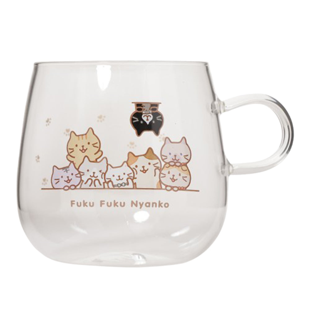 ふくふくにゃんこ 耐熱ガラスマグ – HAPiNS online shop