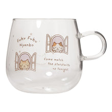  ふくふくにゃんこ 耐熱ガラスマグ
