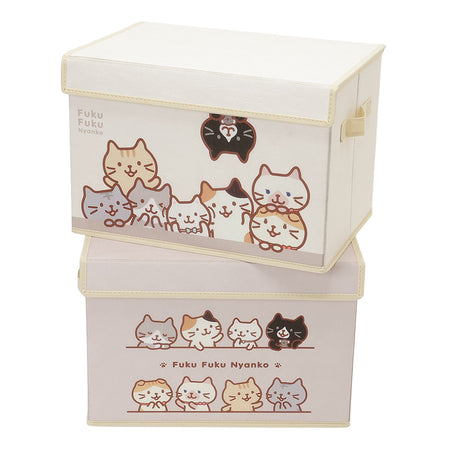 ふくふくにゃんこ 不織布収納ボックス