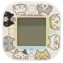  ふくふくにゃんこ デジタル回転クロック ver.③
