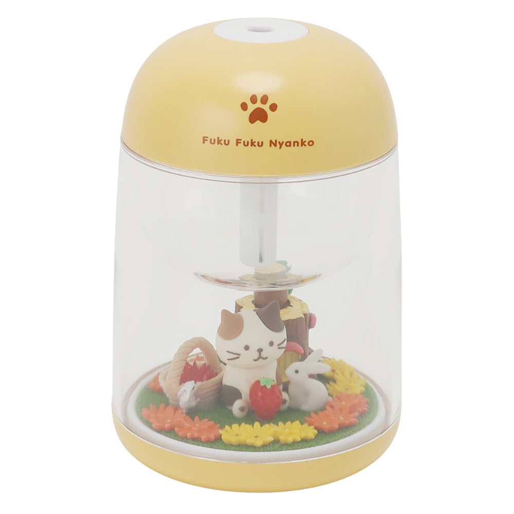 ふくふくにゃんこ フラワーパーソナルディフュザー【ピンク・ブルーWEB