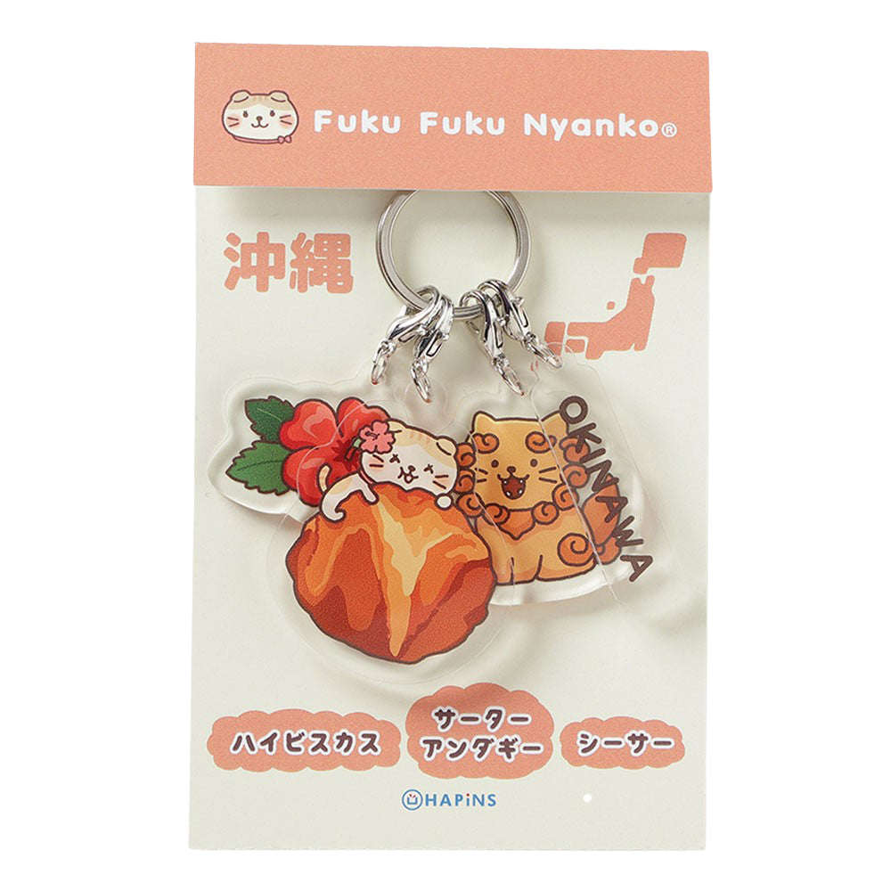 WEB限定】ふくふくにゃんこ ご当地4連アクリルキーホルダー – HAPiNS