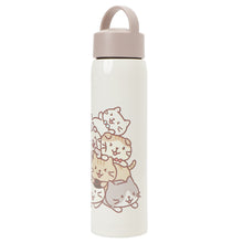  ふくふくにゃんこ むぎゅっとにゃんこハンドル付きステンレスボトル500ml
