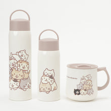  ふくふくにゃんこ むぎゅっとにゃんこハンドル付きステンレスボトル350ml
