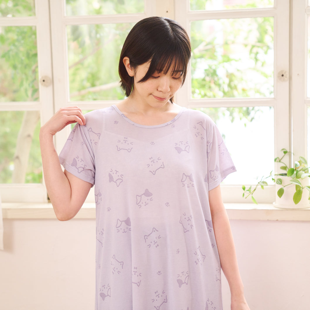 ふくふくにゃんこ 　ひんにゃりワンピース
