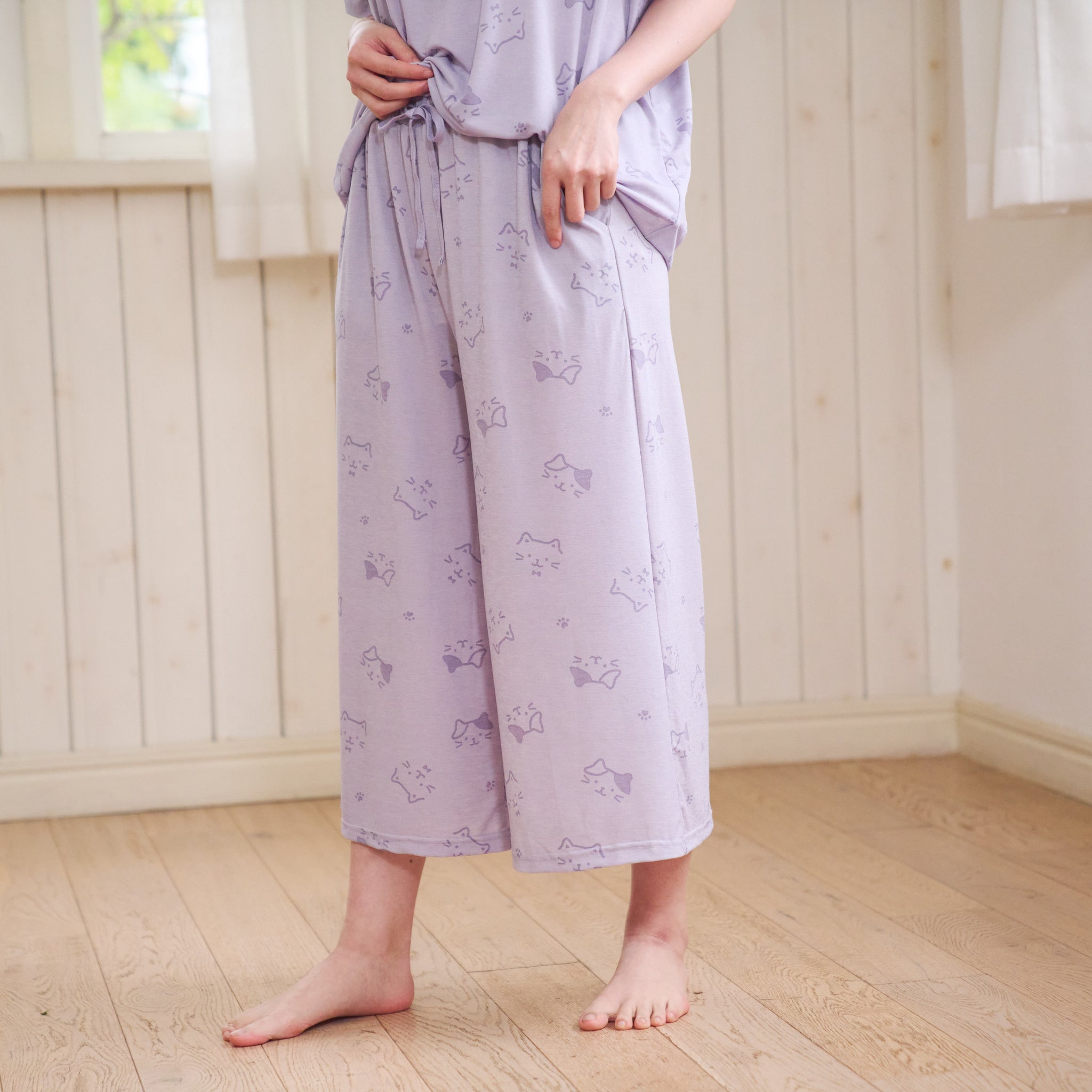 ふくふくにゃんこ ひんにゃり7分丈パンツ（M~L） – HAPiNS online shop