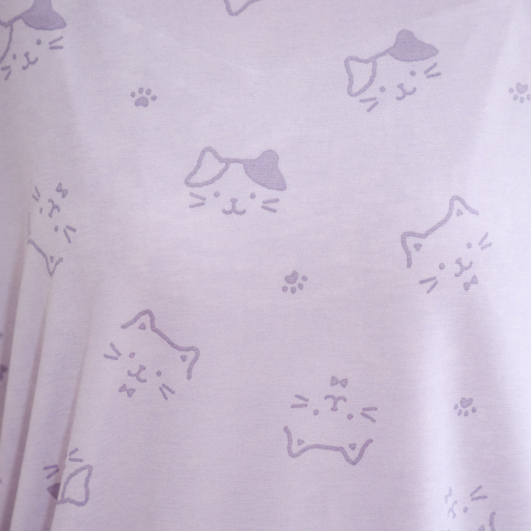 ふくふくにゃんこ 　ひんにゃり7分丈パンツ（M~L）