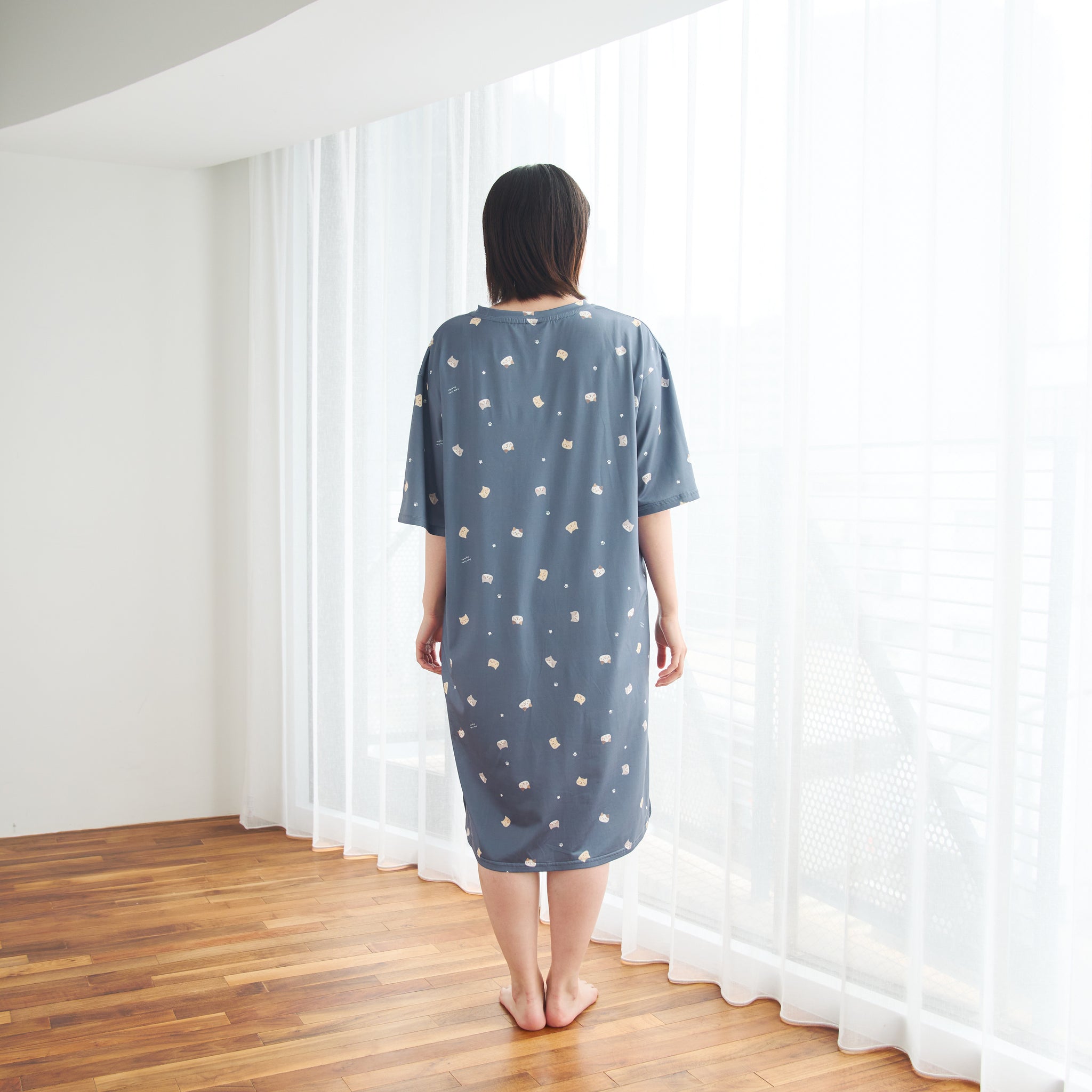 ふくふくにゃんこ やわらか 涼感 ワンピース – HAPiNS online shop