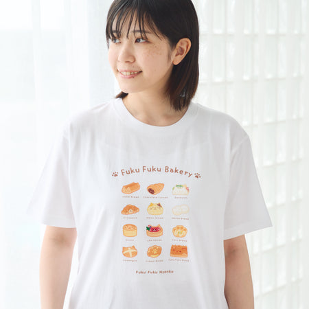 ふくふくにゃんこ ふくふくベーカリーＴシャツ【WEB限定】