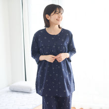  ふくふくにゃんこ  シーチング七分袖パジャマ
