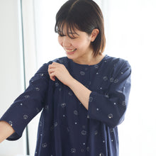  ふくふくにゃんこ  シーチング七分袖パジャマ
