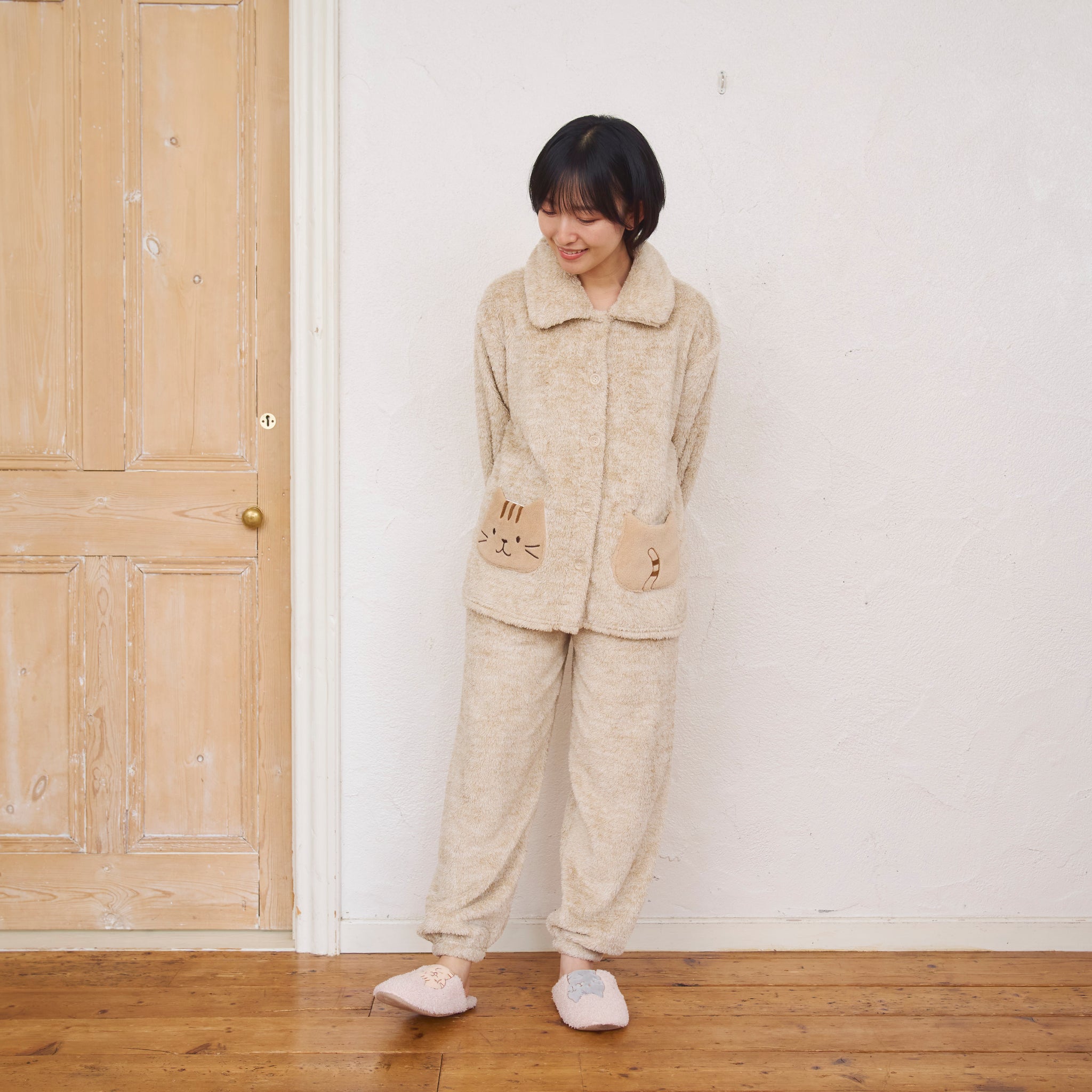 ふくふくにゃんこ フェイスポケットパジャマ – HAPiNS online shop