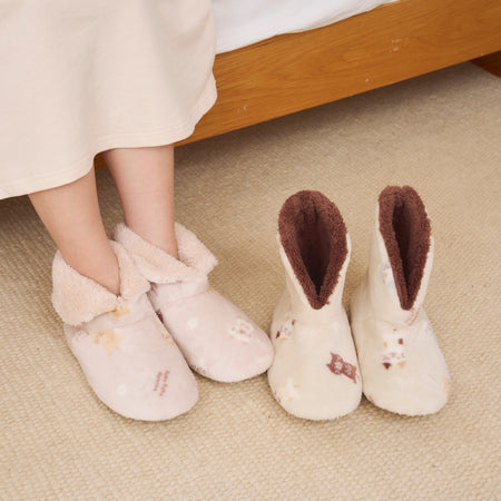 ふくふくにゃんこ フランネルルームブーツ【9月17日出荷予定】