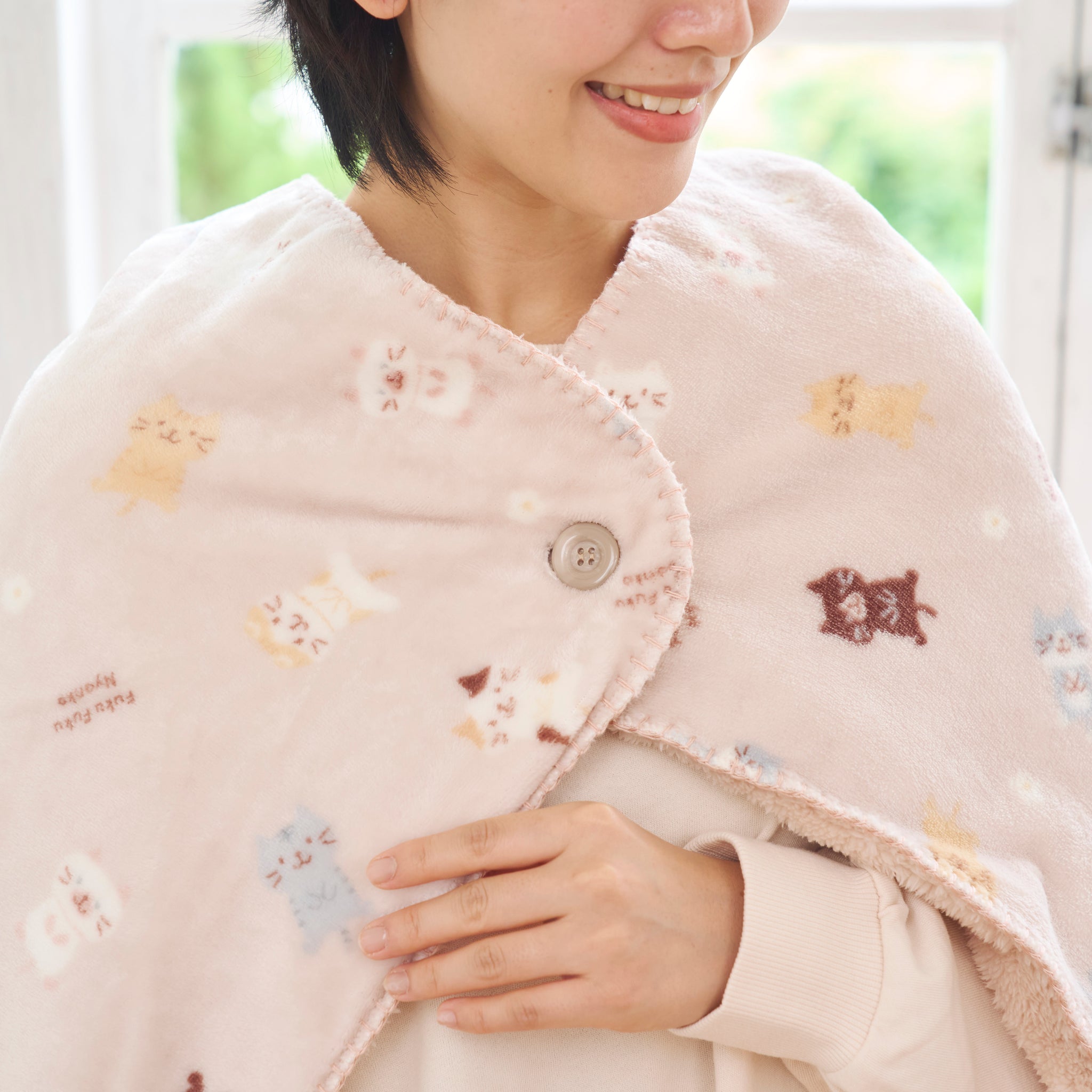 ふくふくにゃんこ フランネルブランケットM – HAPiNS online shop