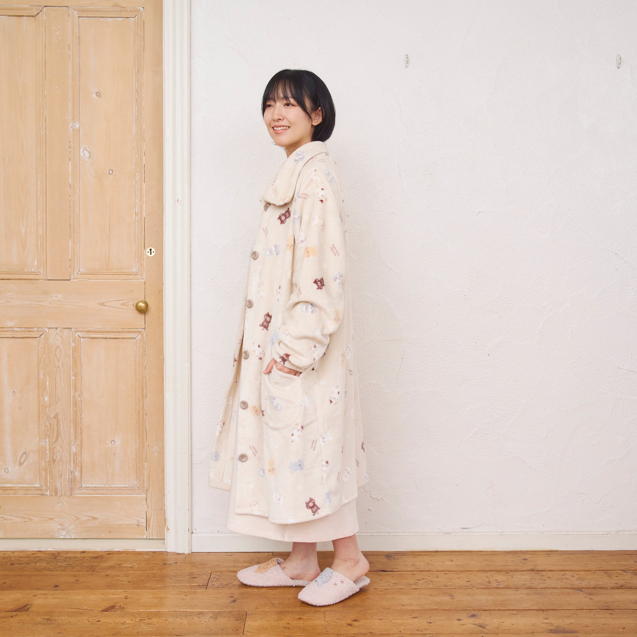 ふくふくにゃんこ フランネルジャケット – HAPiNS online shop
