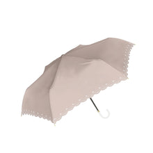  晴雨兼用 フラワーヒートカット折りたたみ傘 (924-053)
