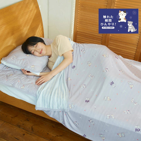 ふくふくにゃんこ 縁日  接触冷感 サマーケット LL
