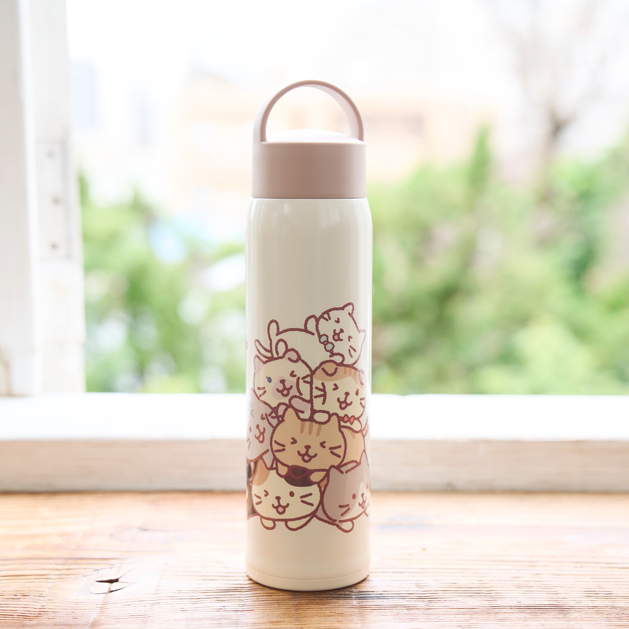 ふくふくにゃんこ　ステンレスボトル4本　クリアボトル3本　まとめ売り ふくふくにゃんこ ステンレスボトル4本 クリアボトル3本 まとめ売り